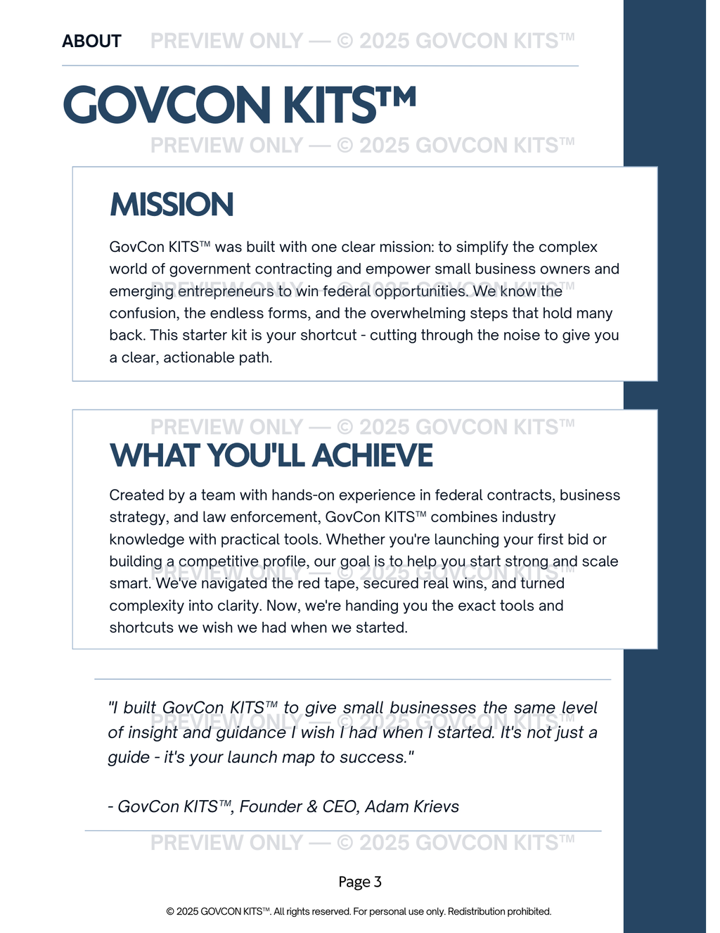 GovCon Kits™ Starter Kit (Launch System) — SAM.gov, NAICS & Certifications