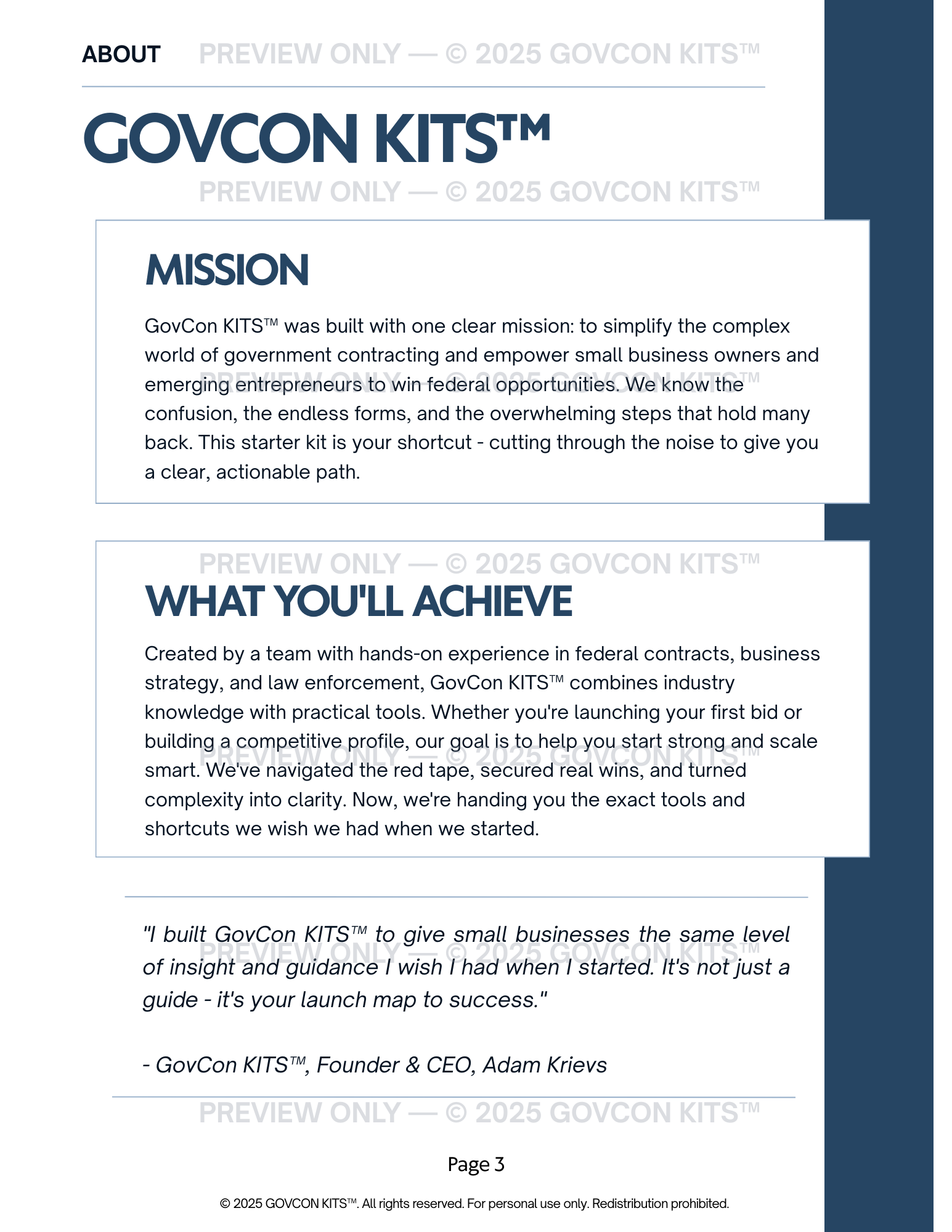 GovCon Kits™ Starter Kit (Launch System) — SAM.gov, NAICS & Certifications